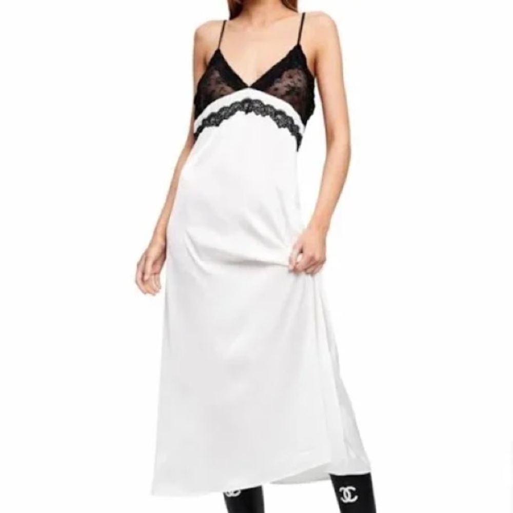 Lioness Lace Satin Slip Dress